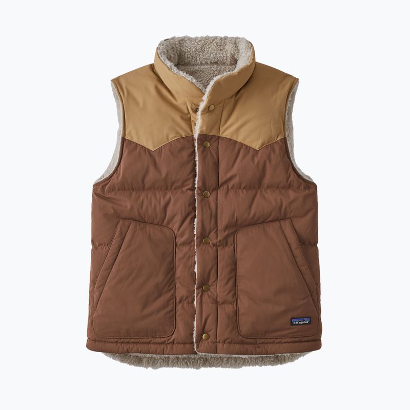 Men's vest Patagonia Reversible Bivy Down moose brown 9