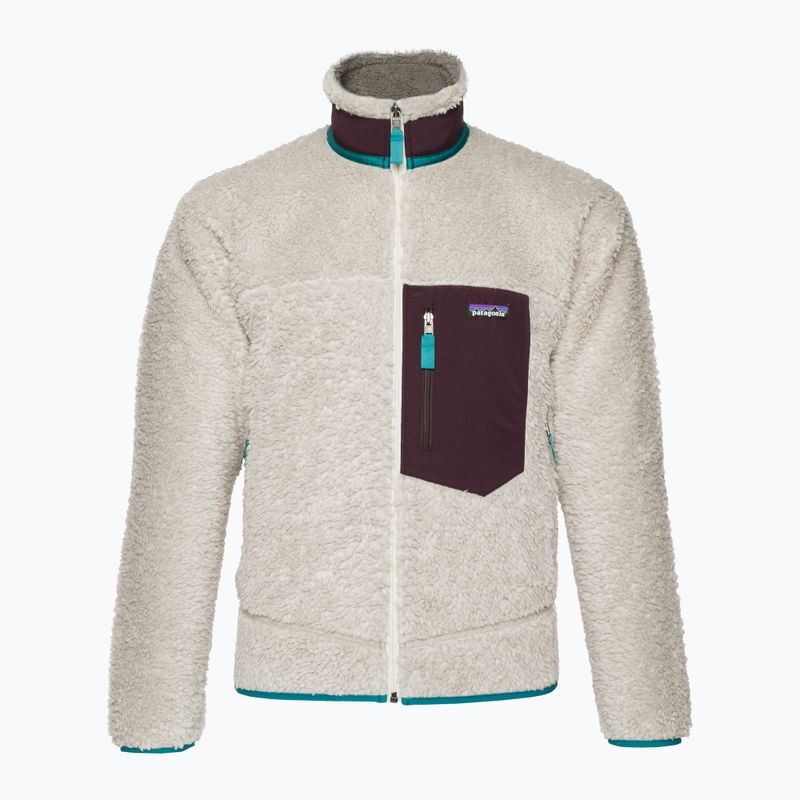 Men's fleece sweatshirt Patagonia Classic Retro-X natural w/obsidian plum 3