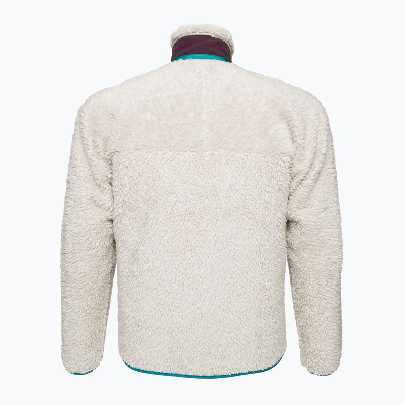 Men's fleece sweatshirt Patagonia Classic Retro-X natural w/obsidian plum 4