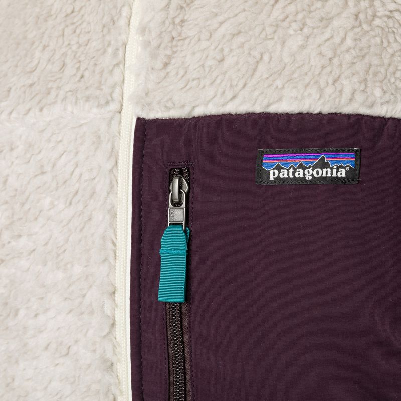 Men's fleece sweatshirt Patagonia Classic Retro-X natural w/obsidian plum 5