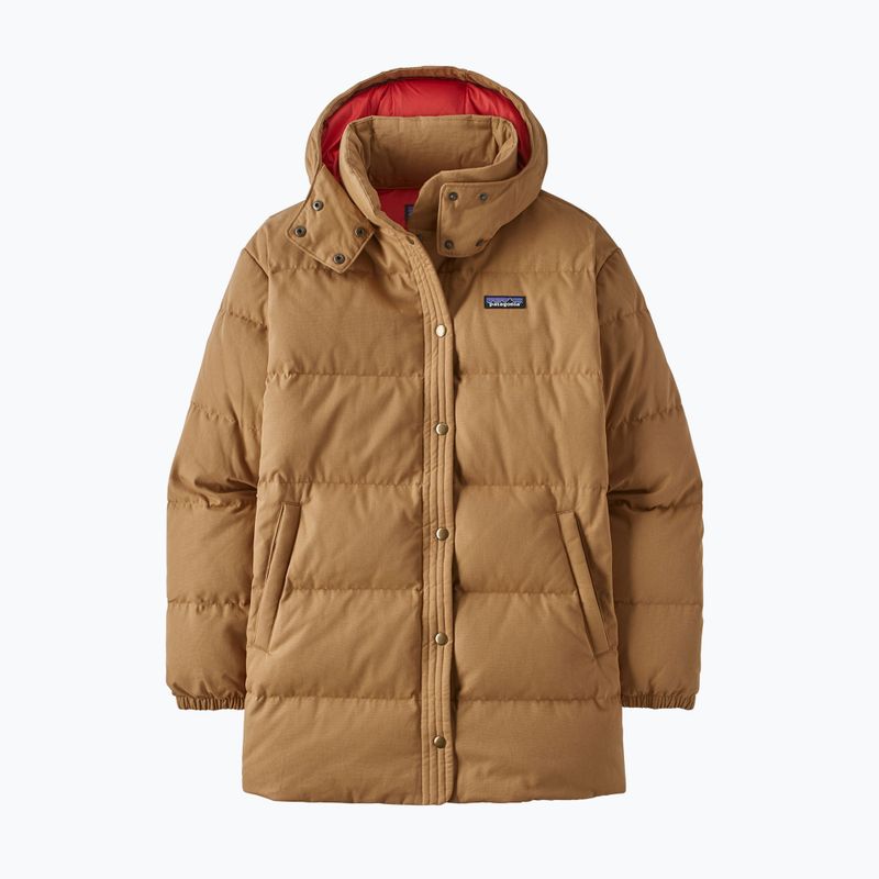 Women's Patagonia Cotton Down Parka nest brown 14