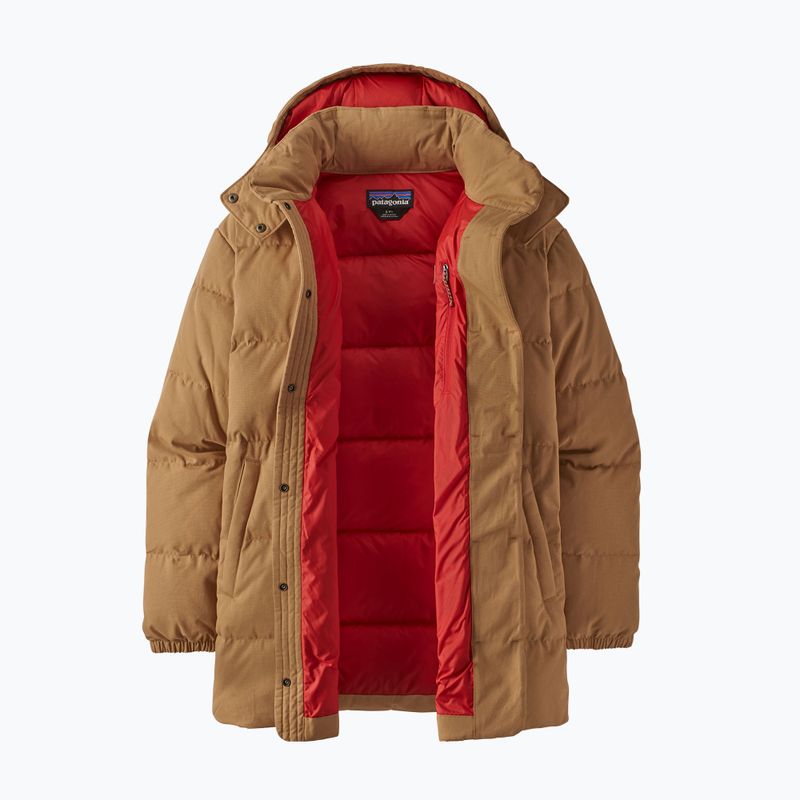 Women's Patagonia Cotton Down Parka nest brown 15
