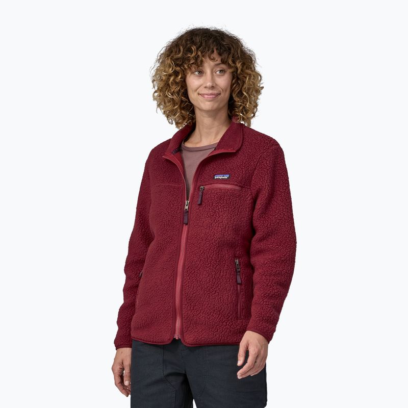 Women's fleece sweatshirt Patagonia Retro Pile carmine red