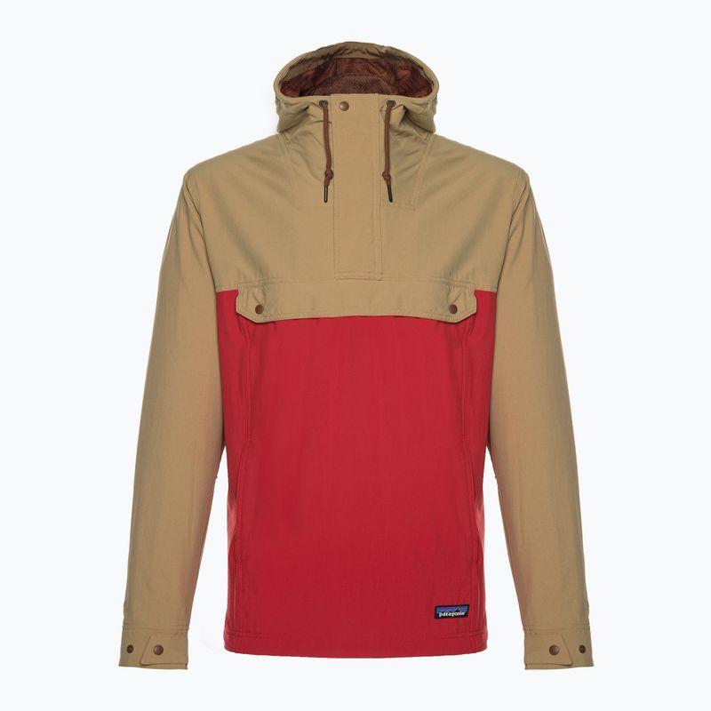 Men's wind jacket Patagonia Isthmus Anorak touring red