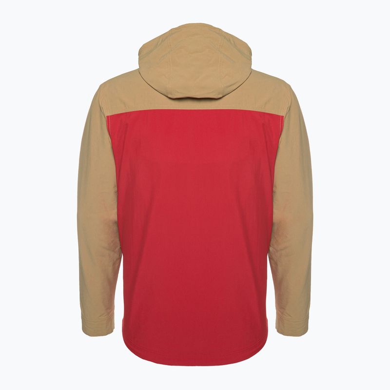 Men's wind jacket Patagonia Isthmus Anorak touring red 2