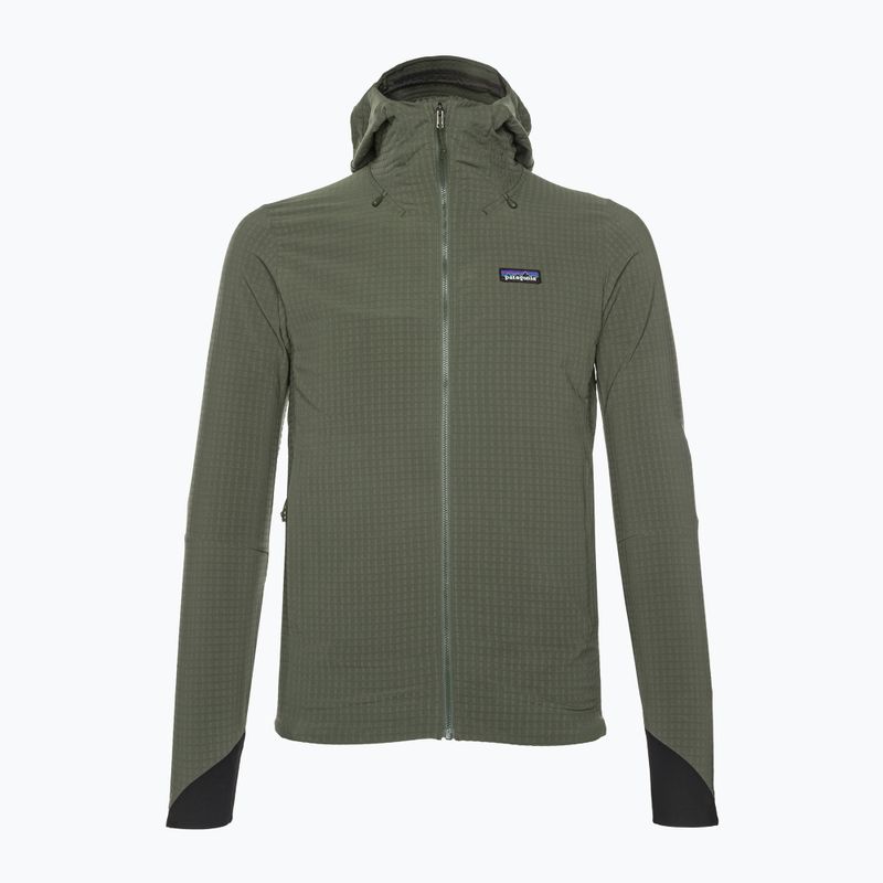 Men's Patagonia R1 TechFace Hoody basin green softshell jacket