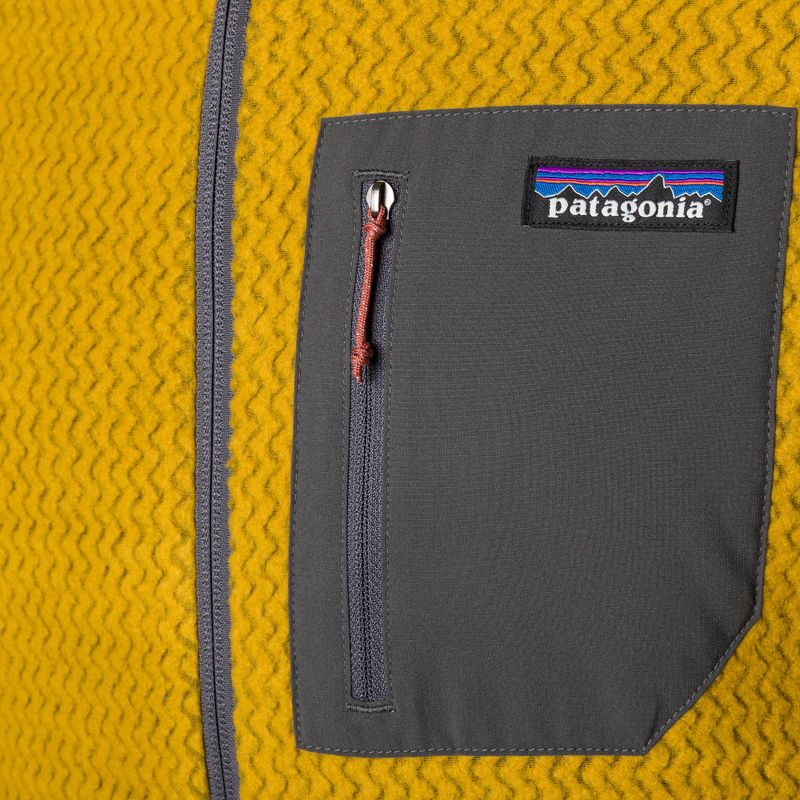 Men's Patagonia R1 Air Full-Zip fleece sweatshirt cosmic gold 3