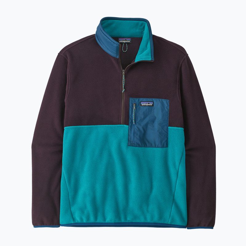 Men's Patagonia Microdini 1/2 Zip P/O fleece sweatshirt belay blue 4