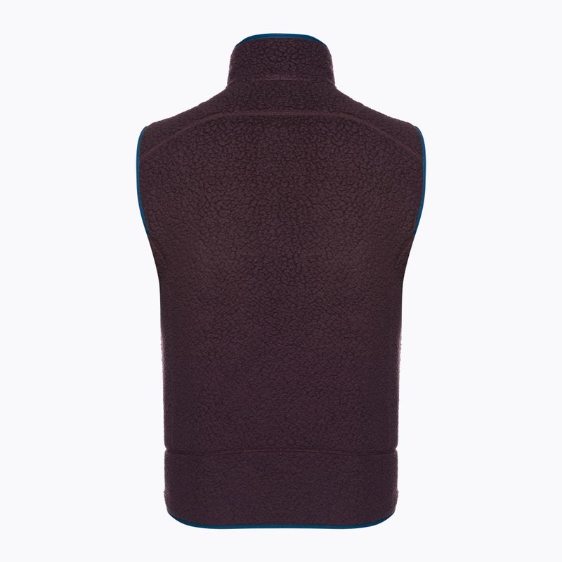 Men's Patagonia Retro Pile Fleece vest obsidian plum 2