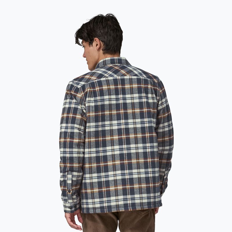 Men's Patagonia Insulated Organic Cotton MW Fjord Flannel shirt fields/new navy  2
