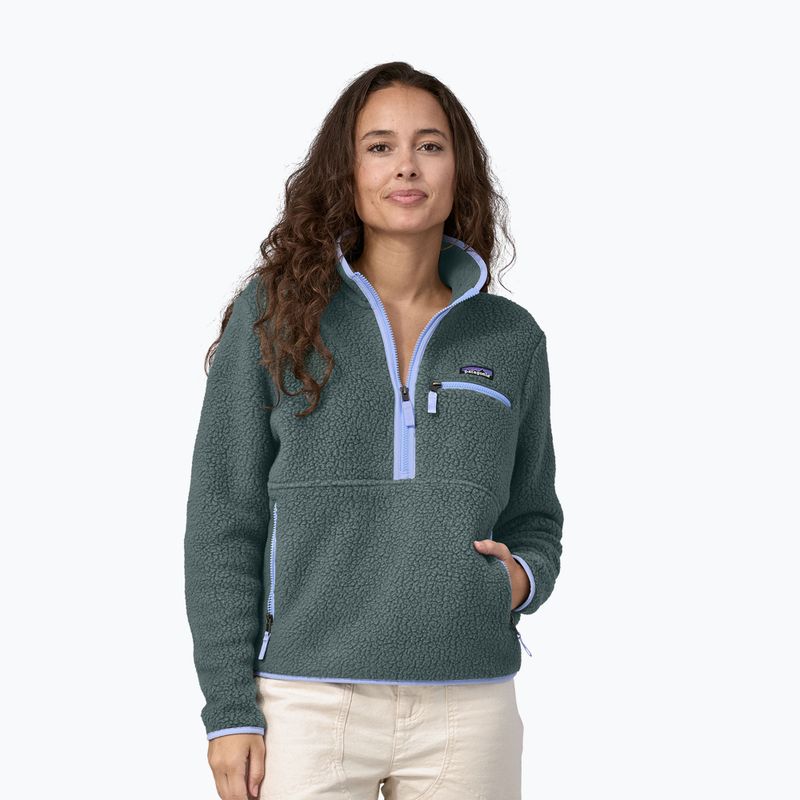 Women's fleece sweatshirt Patagonia Retro Pile Marsupial nouveau green
