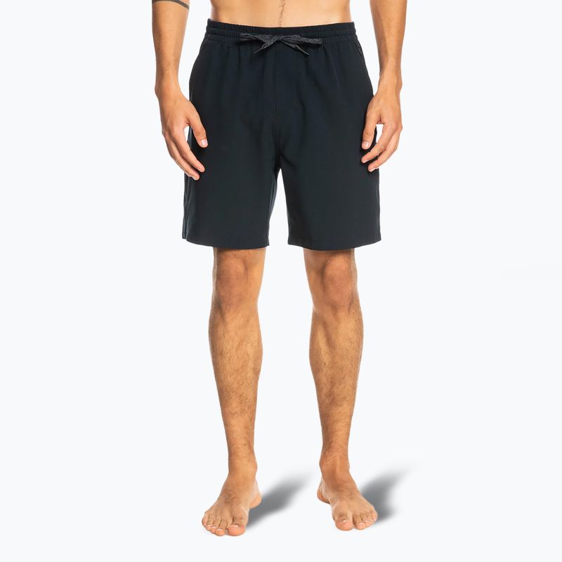 Quiksilver men's Ocean Elastic 18" swim shorts black 3