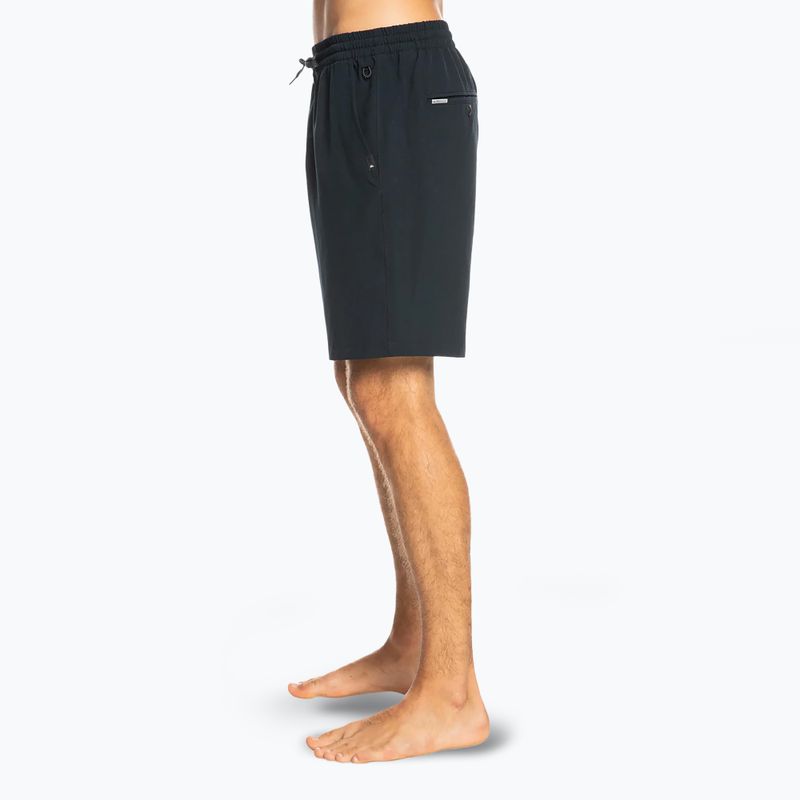 Quiksilver men's Ocean Elastic 18" swim shorts black 6