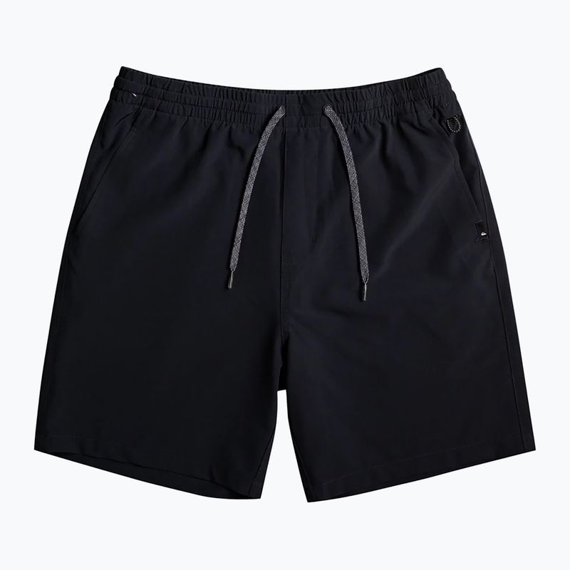 Quiksilver men's Ocean Elastic 18" swim shorts black
