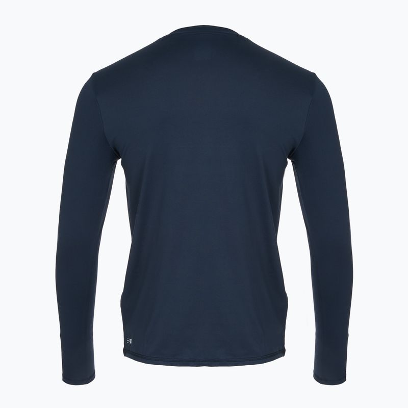 Children's Quiksilver Solid Streak navy blazer swim long sleeve top 2