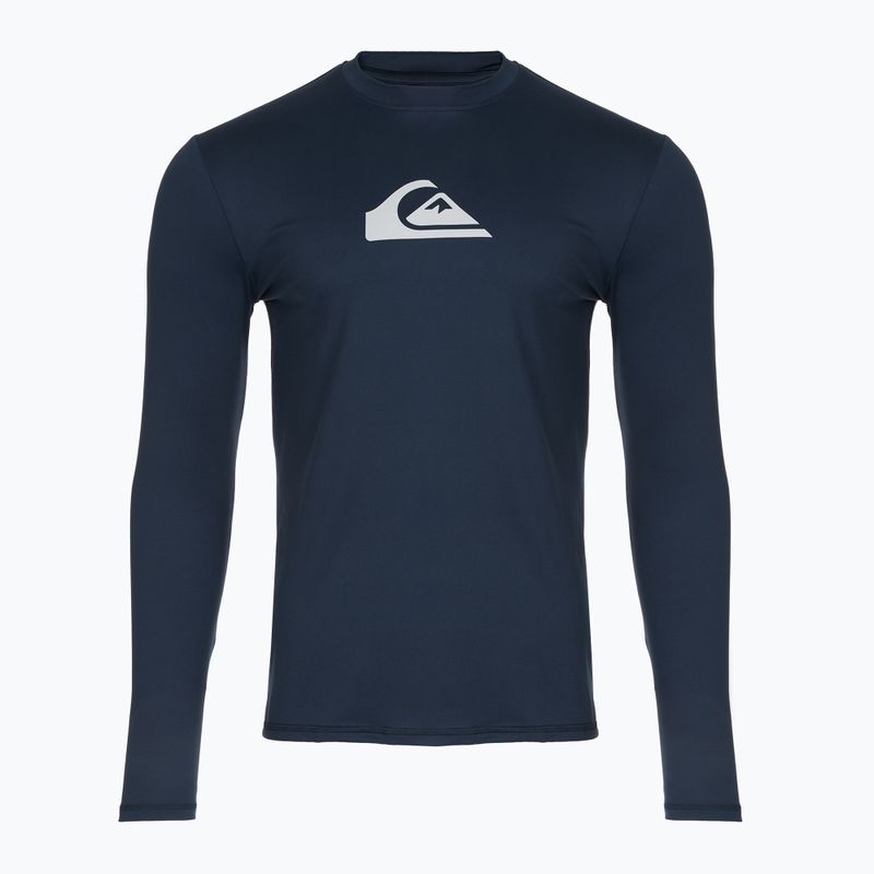 Men's Quiksilver Solid Streak navy blazer/grey swimming longsleeve
