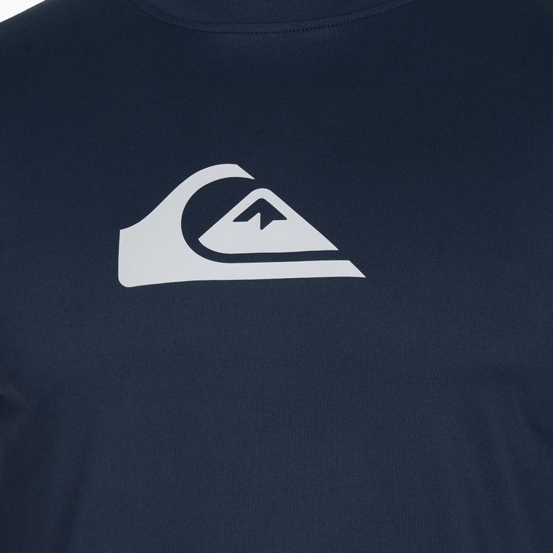 Men's Quiksilver Solid Streak navy blazer/grey swimming longsleeve 4