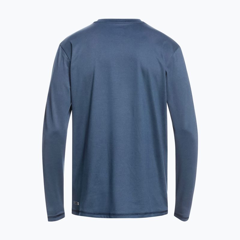 Men's Quiksilver Solid Streak navy blazer/white swimming longsleeve 2