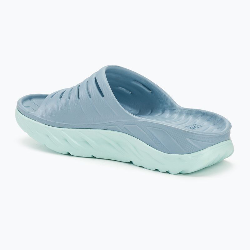 Women's HOKA Ora Recovery Slide 2 blue fog/blue glass slides 3