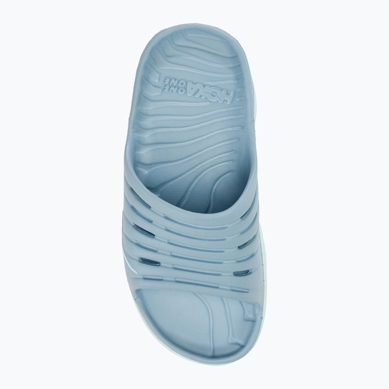Women's HOKA Ora Recovery Slide 2 blue fog/blue glass slides 5