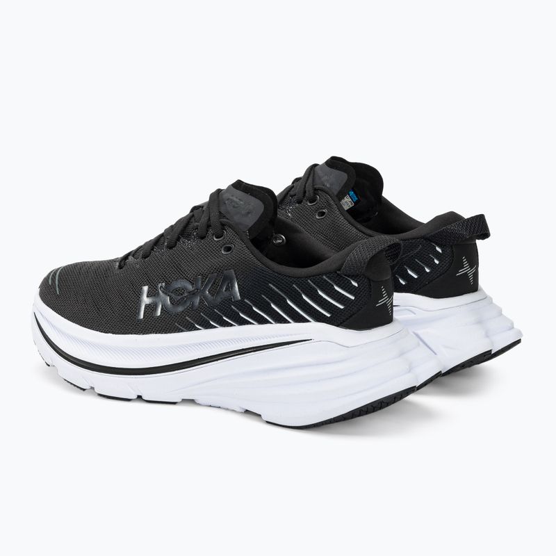 Women's running shoes HOKA Bondi X black/white 4