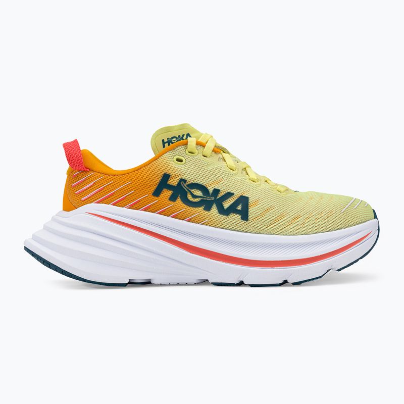 Women's running shoes HOKA Bondi X yellow-orange 1113513-YPRY 4