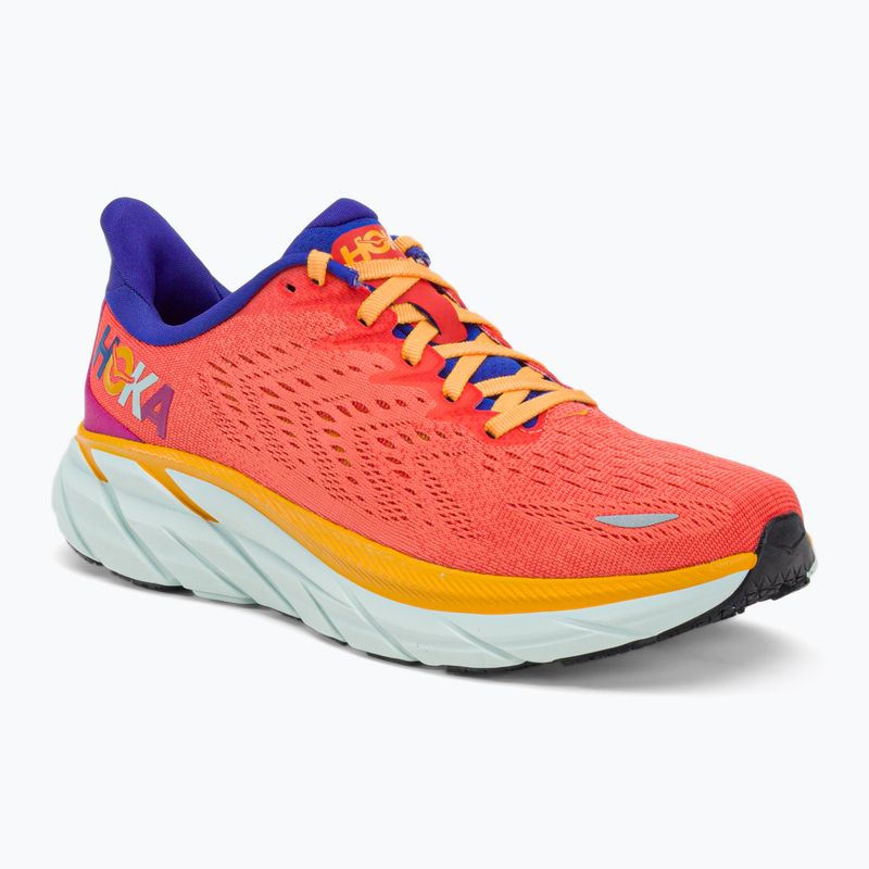 Women's running shoes HOKA Clifton 8 orange 1119394-FBLN