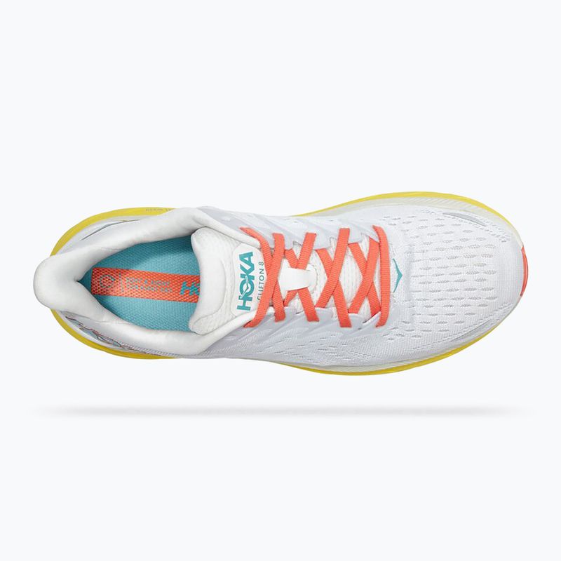 HOKA men's running shoes Clifton 8 Wide white 1121374-BDBI 13