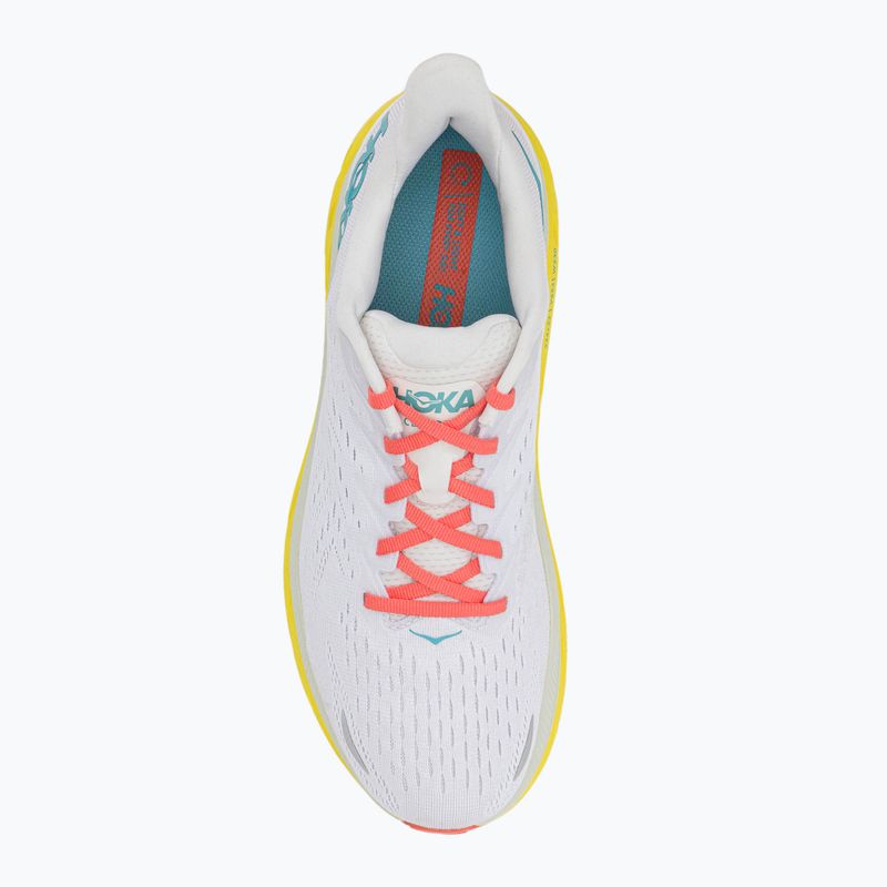HOKA men's running shoes Clifton 8 Wide white 1121374-BDBI 6