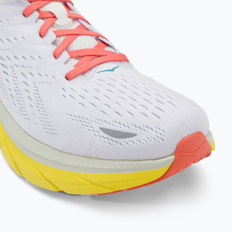 HOKA men's running shoes Clifton 8 Wide white 1121374-BDBI 7