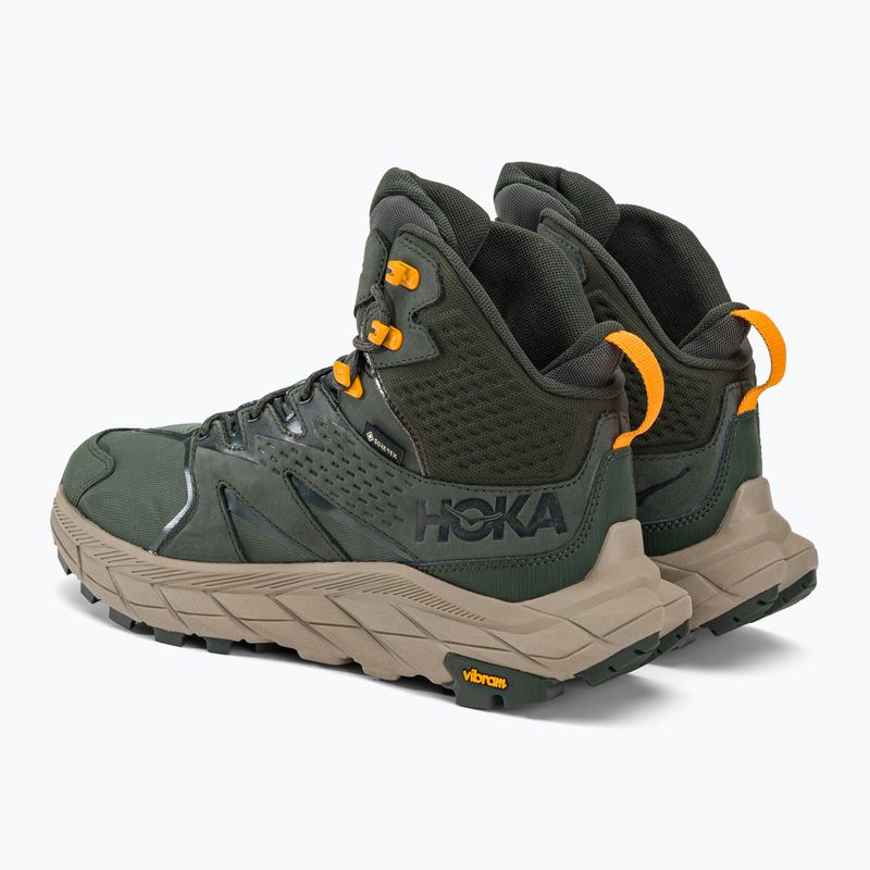 Men's hiking boots HOKA Anacapa Mid GTX thyme/radiant yellow 3