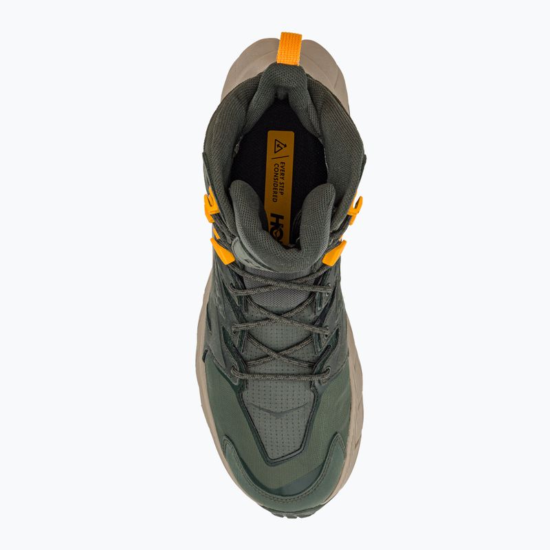 Men's hiking boots HOKA Anacapa Mid GTX thyme/radiant yellow 6