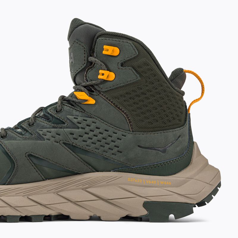 Men's hiking boots HOKA Anacapa Mid GTX thyme/radiant yellow 9