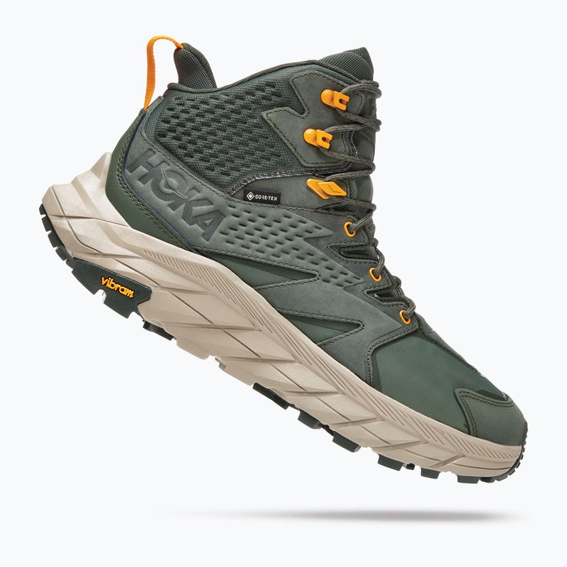Men's hiking boots HOKA Anacapa Mid GTX thyme/radiant yellow 12