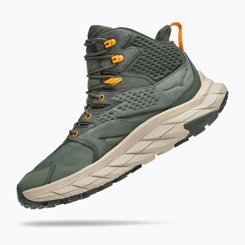 Men's hiking boots HOKA Anacapa Mid GTX thyme/radiant yellow 14