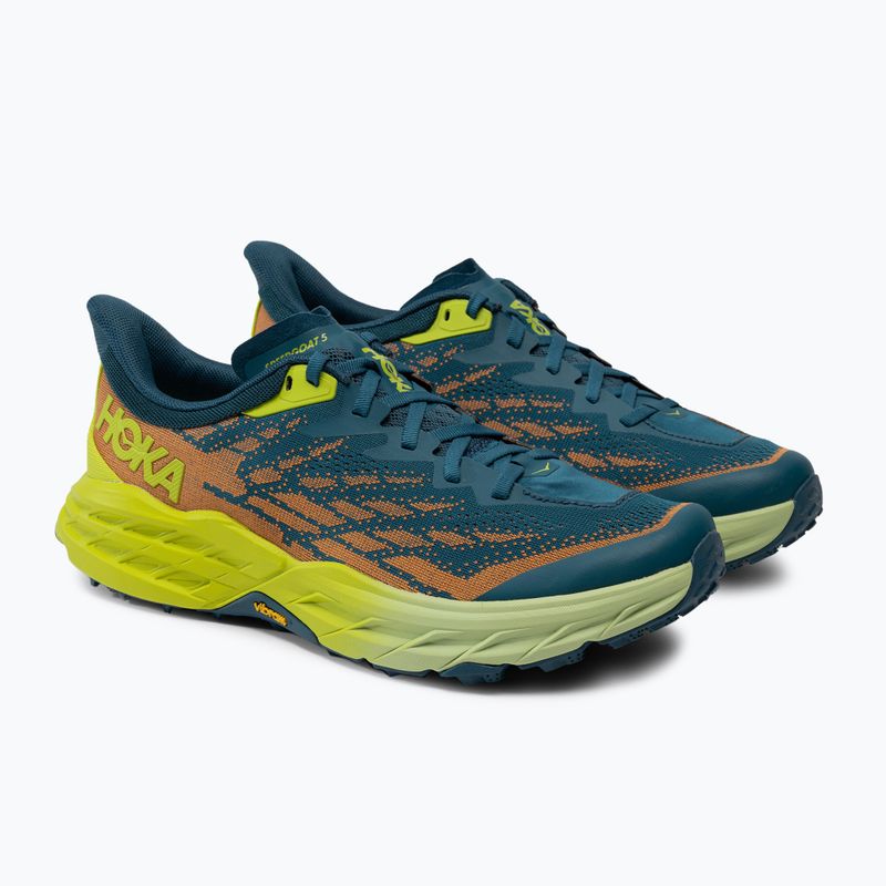 HOKA Speedgoat 5 men's running shoes blue-green 1123157-BCEP 3