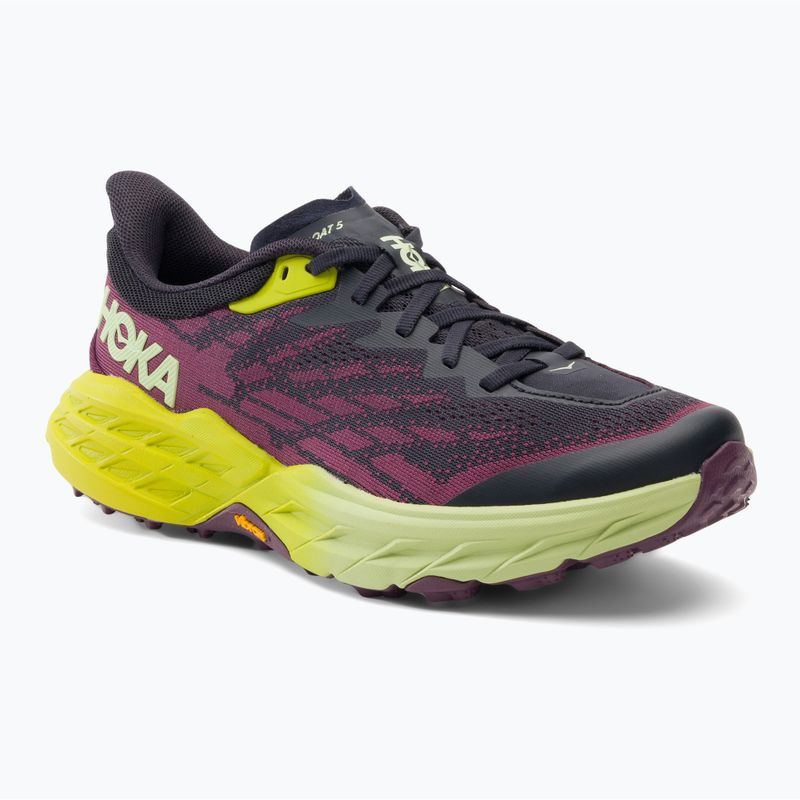 Women's running shoes HOKA Speedgoat 5 blue graphite/evening primrose