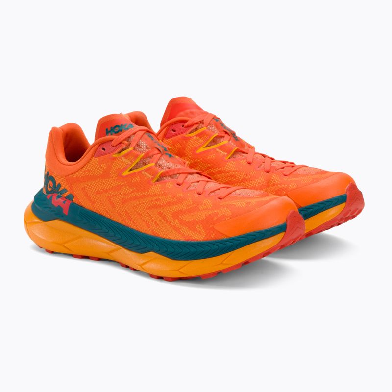 Men's running shoes HOKA Tecton X persimmon orange/radiant yellow 4