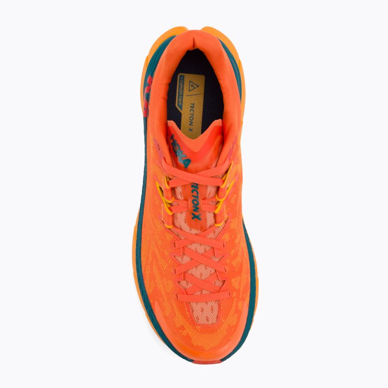Men's running shoes HOKA Tecton X persimmon orange/radiant yellow 6