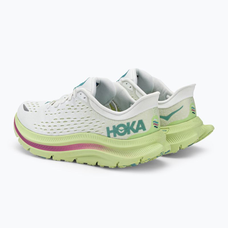 HOKA Kawana women's running shoes white and yellow 1123164-BDBB 3