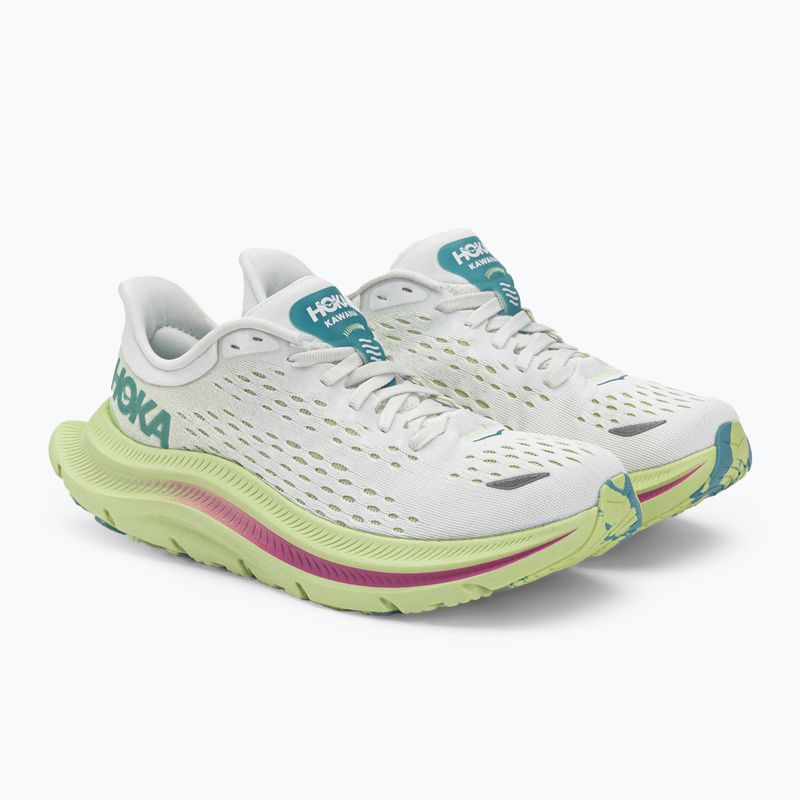 HOKA Kawana women's running shoes white and yellow 1123164-BDBB 4