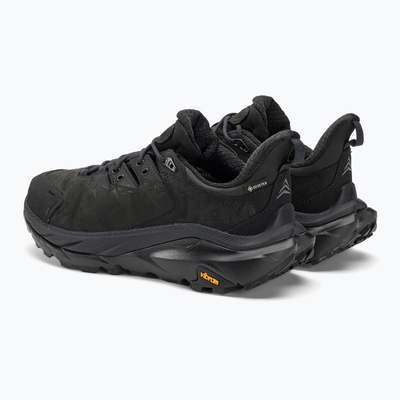 Men's trekking boots HOKA Kaha 2 Low GTX black/black 3