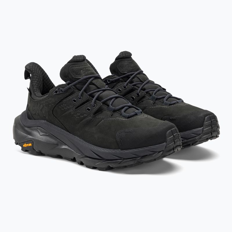 Men's trekking boots HOKA Kaha 2 Low GTX black/black 4