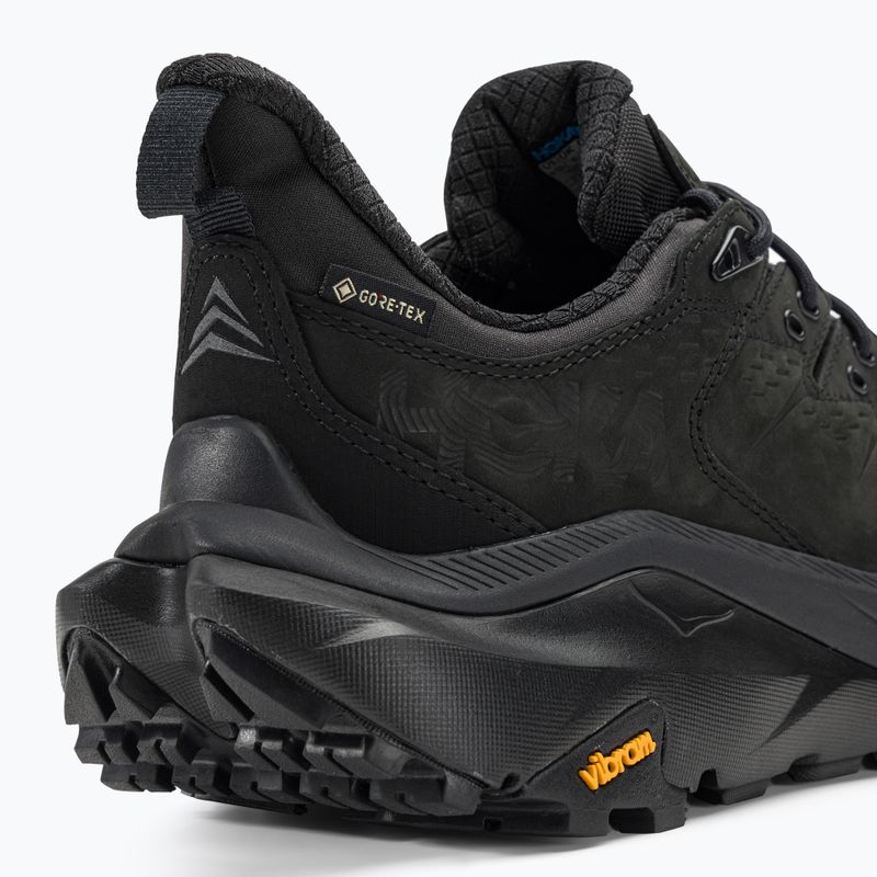 Men's trekking boots HOKA Kaha 2 Low GTX black/black 9
