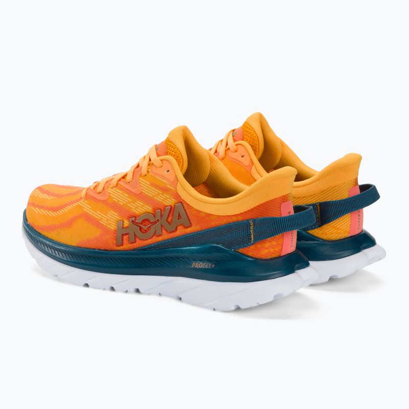 HOKA men's running shoes Mach Supersonic radiant yellow/camellia 3