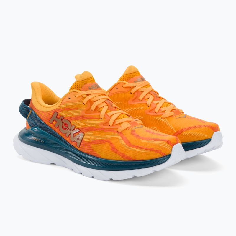 HOKA men's running shoes Mach Supersonic radiant yellow/camellia 4