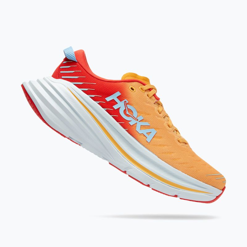 HOKA men's running shoes Bondi X fiesta/amber yellow 8
