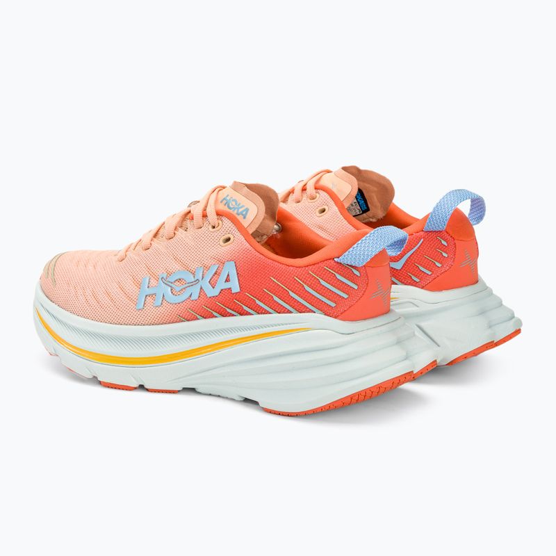 Women's running shoes HOKA Bondi X caellia/peach parfait 4