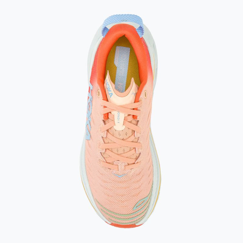 Women's running shoes HOKA Bondi X caellia/peach parfait 7