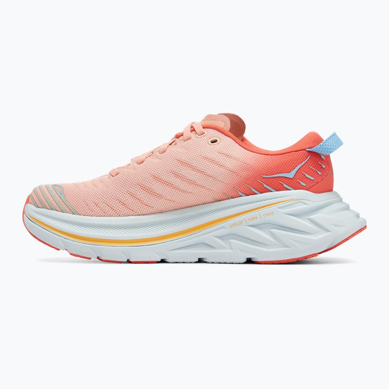 Women's running shoes HOKA Bondi X caellia/peach parfait 9